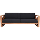 Meridian Anguilla Black Water Resistant Fabric Outdoor Sofa IMAGE 5
