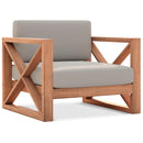 Meridian Anguilla Grey Water Resistant Fabric Outdoor Chair IMAGE 1