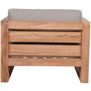 Meridian Anguilla Grey Water Resistant Fabric Outdoor Chair IMAGE 3