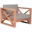 Meridian Anguilla Grey Water Resistant Fabric Outdoor Chair IMAGE 4