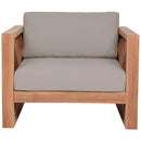 Meridian Anguilla Grey Water Resistant Fabric Outdoor Chair IMAGE 5