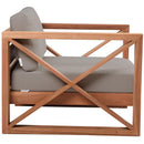 Meridian Anguilla Grey Water Resistant Fabric Outdoor Chair IMAGE 6