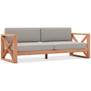 Meridian Anguilla Grey Water Resistant Fabric Outdoor Sofa IMAGE 1