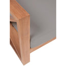 Meridian Anguilla Grey Water Resistant Fabric Outdoor Sofa IMAGE 7