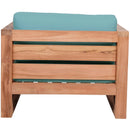 Meridian Anguilla Blue Water Resistant Fabric Outdoor Chair IMAGE 3