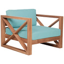 Meridian Anguilla Blue Water Resistant Fabric Outdoor Chair IMAGE 4