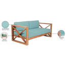 Meridian Anguilla Blue Water Resistant Fabric Outdoor Loveseat IMAGE 9
