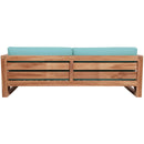 Meridian Anguilla Blue Water Resistant Fabric Outdoor Sofa IMAGE 3