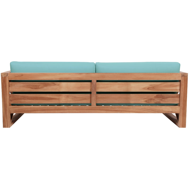 Meridian Anguilla Blue Water Resistant Fabric Outdoor Sofa IMAGE 3
