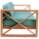 Meridian Anguilla Blue Water Resistant Fabric Outdoor Sofa IMAGE 6