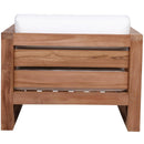 Meridian Anguilla Off White Water Resistant Fabric Outdoor Chair IMAGE 3