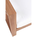 Meridian Anguilla Off White Water Resistant Fabric Outdoor Chair IMAGE 7