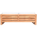 Meridian Anguilla Off White Water Resistant Fabric Outdoor Sofa IMAGE 3