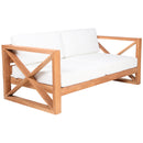 Meridian Anguilla Off White Water Resistant Fabric Outdoor Sofa IMAGE 4