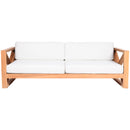 Meridian Anguilla Off White Water Resistant Fabric Outdoor Sofa IMAGE 5