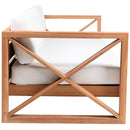 Meridian Anguilla Off White Water Resistant Fabric Outdoor Sofa IMAGE 6