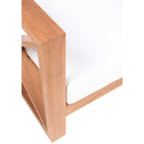 Meridian Anguilla Off White Water Resistant Fabric Outdoor Sofa IMAGE 7