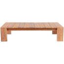 Meridian Tulum Natural Teak Outdoor Coffee Table IMAGE 3