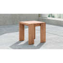 Meridian Tulum Natural Teak Outdoor End Table IMAGE 2