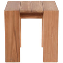 Meridian Tulum Natural Teak Outdoor End Table IMAGE 3