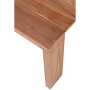 Meridian Tulum Natural Teak Outdoor End Table IMAGE 5