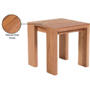 Meridian Tulum Natural Teak Outdoor End Table IMAGE 7