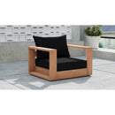 Meridian Tulum Black Water Resistant Fabric Outdoor Chair IMAGE 2