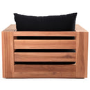 Meridian Tulum Black Water Resistant Fabric Outdoor Chair IMAGE 3