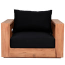 Meridian Tulum Black Water Resistant Fabric Outdoor Chair IMAGE 5