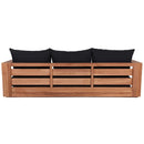Meridian Tulum Black Water Resistant Fabric Outdoor Sofa IMAGE 3