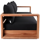Meridian Tulum Black Water Resistant Fabric Outdoor Sofa IMAGE 6