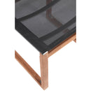 Meridian Tulum Black Water Resistant Fabric Outdoor Patio Dining Side Chair IMAGE 6