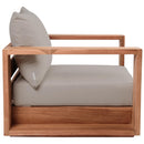 Meridian Tulum Grey Water Resistant Fabric Outdoor Chair IMAGE 6