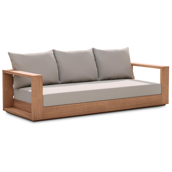 Meridian Tulum Grey Water Resistant Fabric Outdoor Sofa IMAGE 1