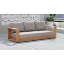 Meridian Tulum Grey Water Resistant Fabric Outdoor Sofa IMAGE 2