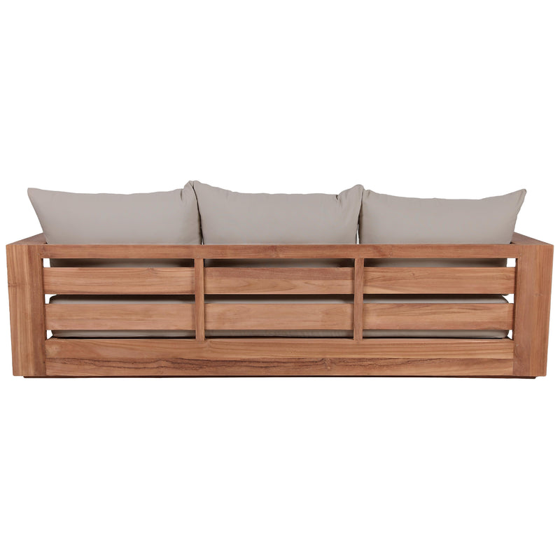 Meridian Tulum Grey Water Resistant Fabric Outdoor Sofa IMAGE 3
