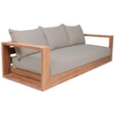 Meridian Tulum Grey Water Resistant Fabric Outdoor Sofa IMAGE 4
