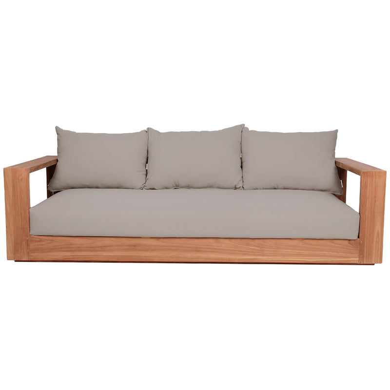 Meridian Tulum Grey Water Resistant Fabric Outdoor Sofa IMAGE 5