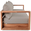 Meridian Tulum Grey Water Resistant Fabric Outdoor Sofa IMAGE 6