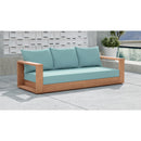 Meridian Tulum Blue Water Resistant Fabric Outdoor Sofa IMAGE 2