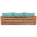 Meridian Tulum Blue Water Resistant Fabric Outdoor Sofa IMAGE 3