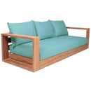 Meridian Tulum Blue Water Resistant Fabric Outdoor Sofa IMAGE 4