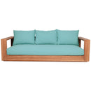 Meridian Tulum Blue Water Resistant Fabric Outdoor Sofa IMAGE 5