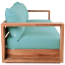 Meridian Tulum Blue Water Resistant Fabric Outdoor Sofa IMAGE 6