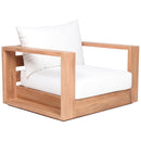 Meridian Tulum Off White Water Resistant Fabric Outdoor Chair IMAGE 4