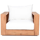 Meridian Tulum Off White Water Resistant Fabric Outdoor Chair IMAGE 5