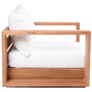 Meridian Tulum Off White Water Resistant Fabric Outdoor Chair IMAGE 6