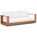 Meridian Tulum Off White Water Resistant Fabric Outdoor Sofa IMAGE 1