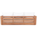 Meridian Tulum Off White Water Resistant Fabric Outdoor Sofa IMAGE 3