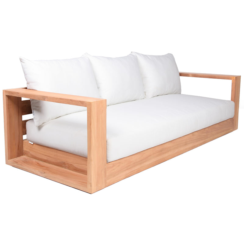 Meridian Tulum Off White Water Resistant Fabric Outdoor Sofa IMAGE 4